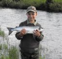 Adam Greenhill 4lbs 120z  Wick River 28th July 09