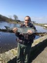 Ikey McPhee with Wick River's First Salmon 14/04/2018 