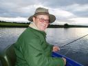 Angling Expert Geoffrey Bucknall on Watten during Caenis hatch