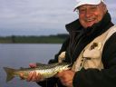 Jimmy Millar on Loch Watten 5th Aug 2008