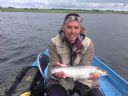 John Galloway with 2lb 7oz Watten Trout