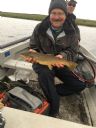 Tom Lager with 3lb Watten Trout