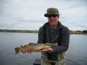 Andy Smith on Loch Watten Aug 2009