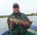 Jamie Robertson on Loch Watten 22nd Aug 09